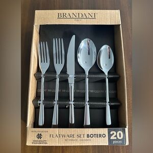 BRANDANI BOTERO HOTEL COLLECTION 20 PIECE FLATWARE SET NEW IN BOX